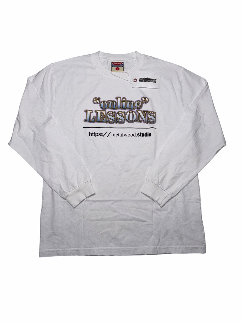 Metalwood Studio "Online Lessons" Long Sleeve T-Shirt Mens Large Golf Streetwear